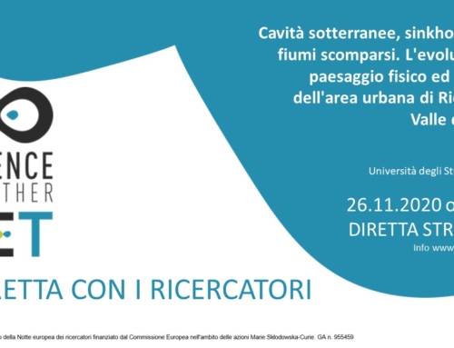 26.11.2020 Cavità sotterranee, sinkhole, laghi e fiumi scomparsi. L’evoluzione del paesaggio fisico ed antropico dell’area urbana di Rieti e della Valle del Velino.