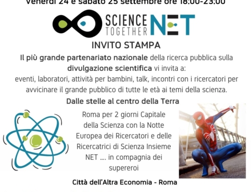 INVITO STAMPA per la Notte Europe dei Ricercatori – Roma 24-25 settembre 2021